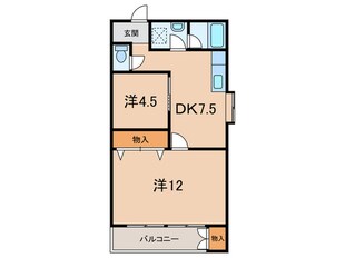 セントラルマンションの物件間取画像